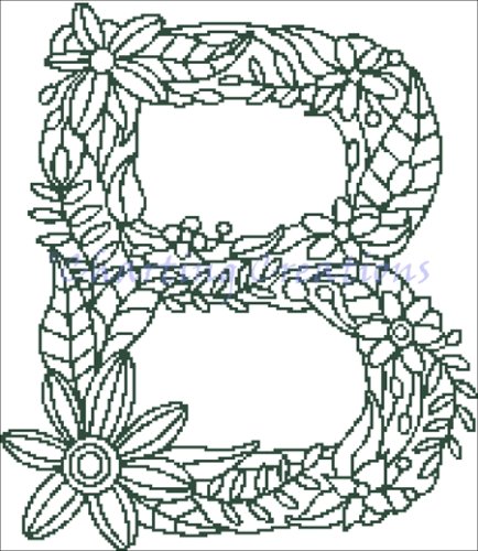 (image for) Letter B - Floral