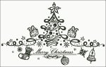 (image for) Merry Christmas Tree Silhouette