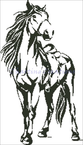 (image for) Saddled Horse Silhouette