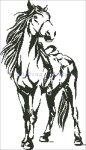(image for) Saddled Horse Silhouette