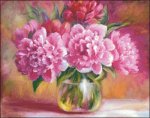 (image for) Small Peonies In A Vase