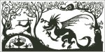 (image for) The Princess And The Dragon Silhouette