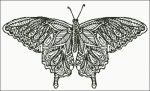 (image for) Zentangle Butterfly Silhouette