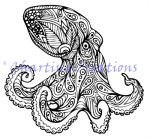 (image for) Zentangle Octopus Silhouette
