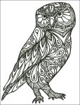 (image for) Zentangle Owl Silhouette