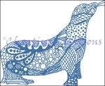 (image for) Zentangle Seal Silhouette