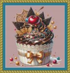 Chocolate Cherry Cupcake 1 - Mini (image for) Chocolate Cherry Cupcake 1 - Mini