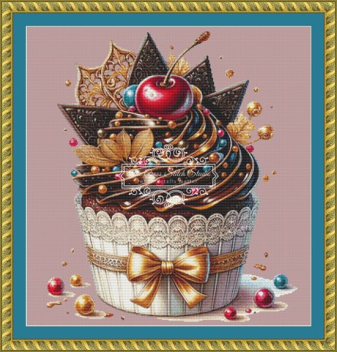 (image for) Chocolate Cherry Cupcake 1 - Mini