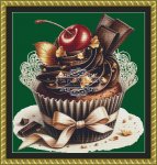 Chocolate Cherry Cupcake 2 - Mini (image for) Chocolate Cherry Cupcake 2 - Mini