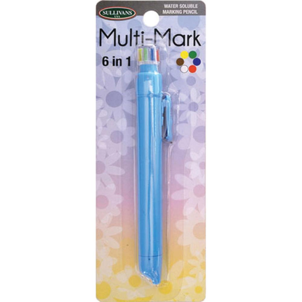 Sullivans Multi-Mark 6 In 1 Water Soluable Marking Pencil - Click Image to Close