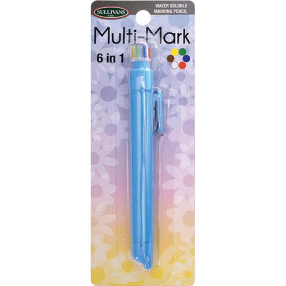 Sullivans Multi-Mark 6 In 1 Water Soluable Marking Pencil