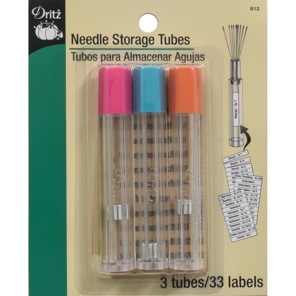 (image for) Dritz Needle Storage Tubes 3/Pkg