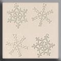 15001 - White Metal Snowflake