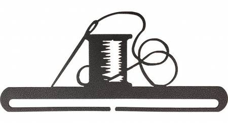 (image for) Needle & Thread Split Bottom Charcoal Fabric Holder 6"