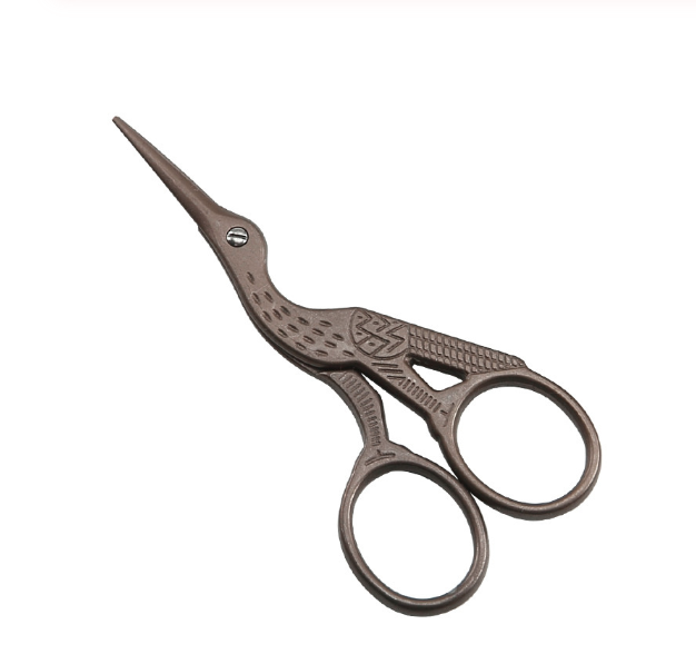 (image for) Embroidery Scissors - Bronze Storks