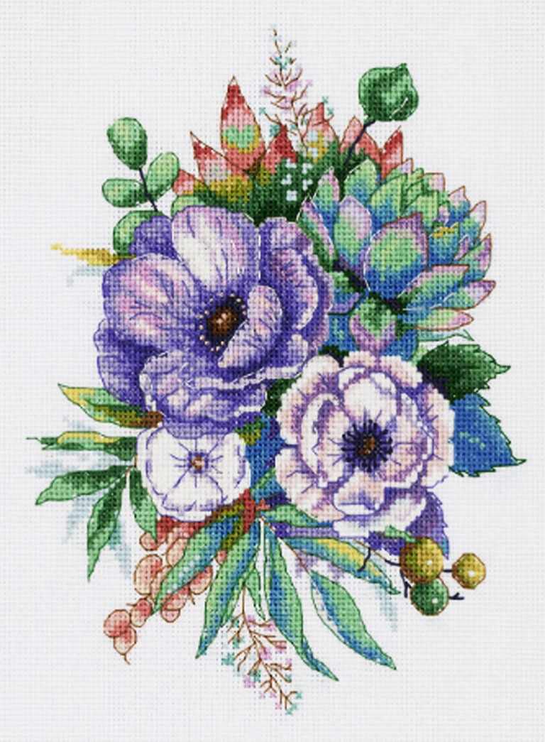 Anemones and Succulents