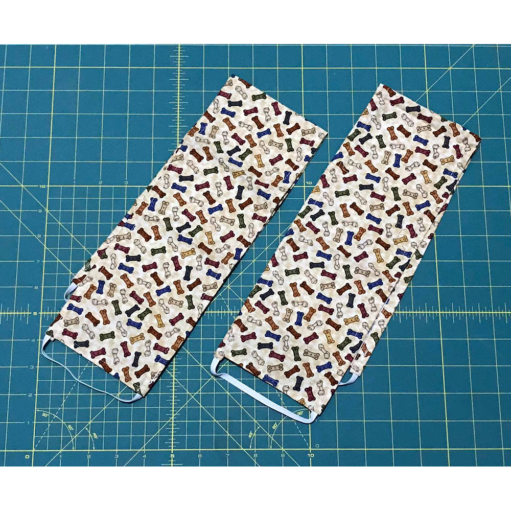 24" Scroll Rod Covers - Dog Bones