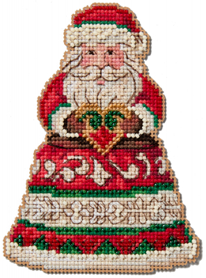 (image for) Santa Holding Heart by Jim Shore (2024)