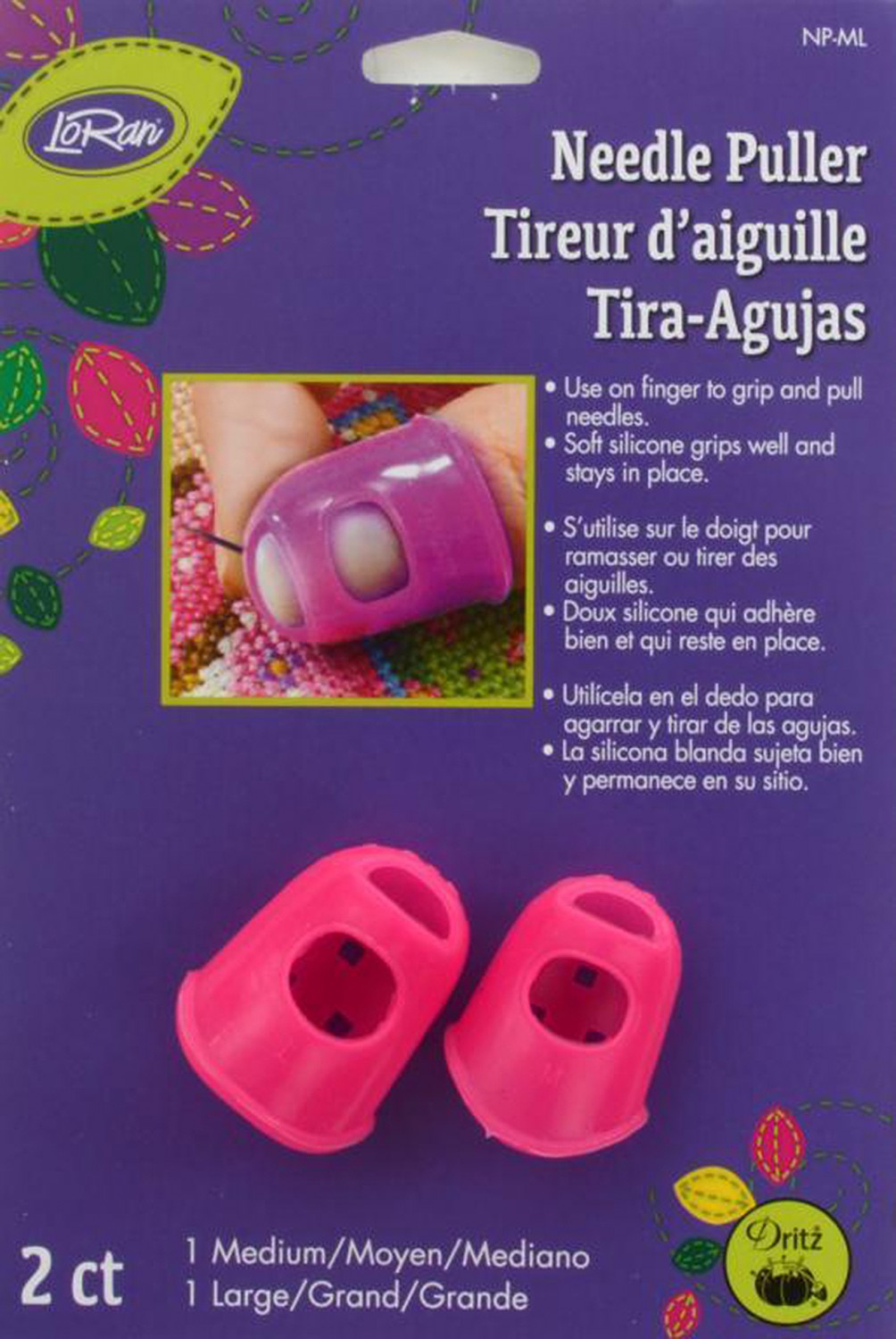 Stay-On Needle Puller Medium Large 2ct