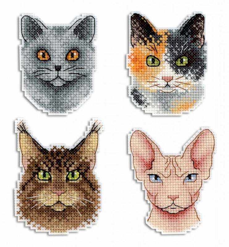 (image for) Who Said Meow? Plastic Canvas Magnet Kit