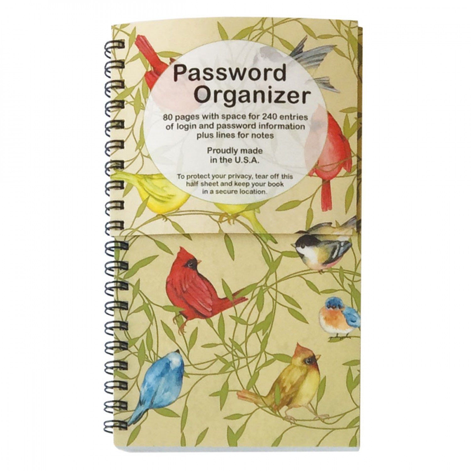 Password Book - Birds