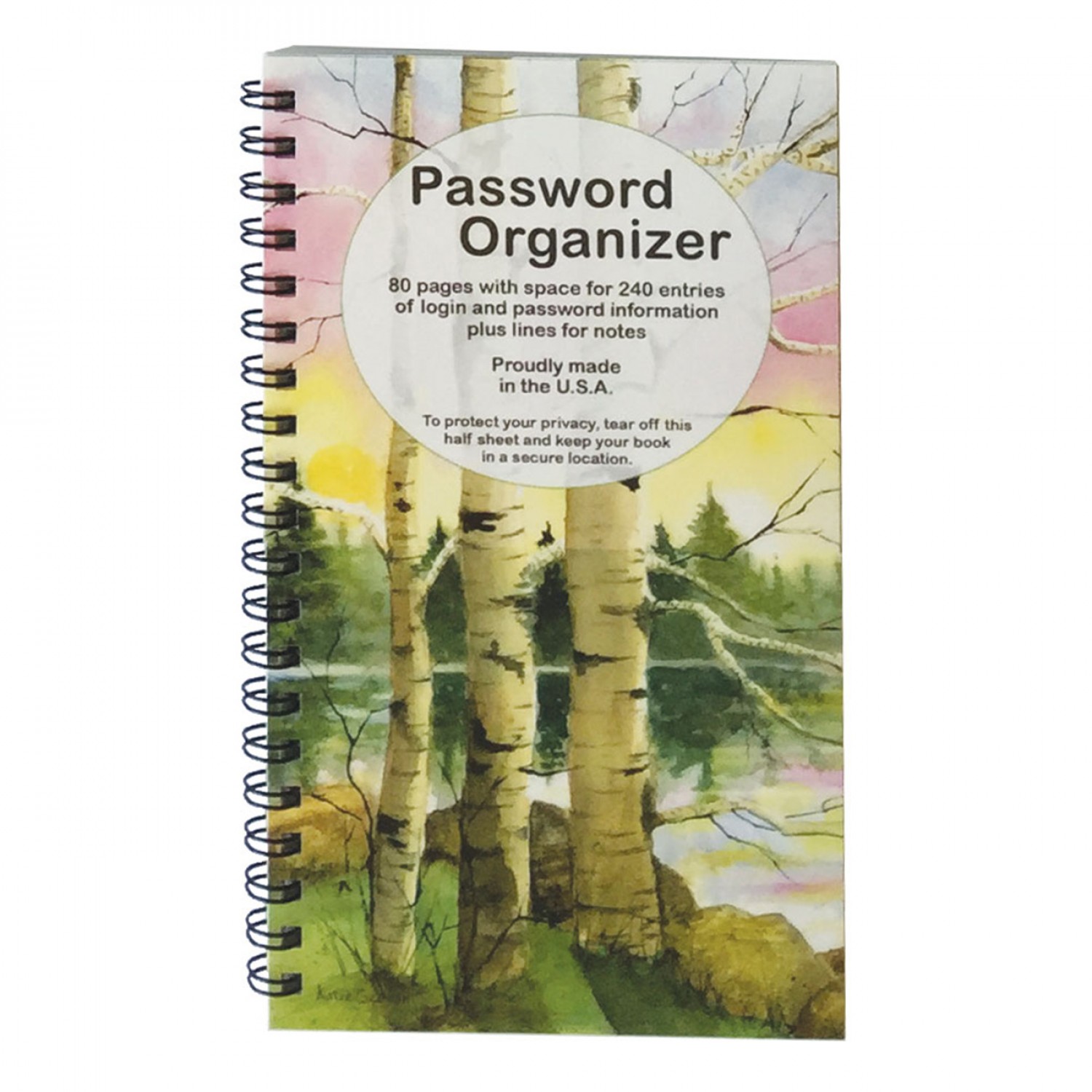 Password Book - Birches