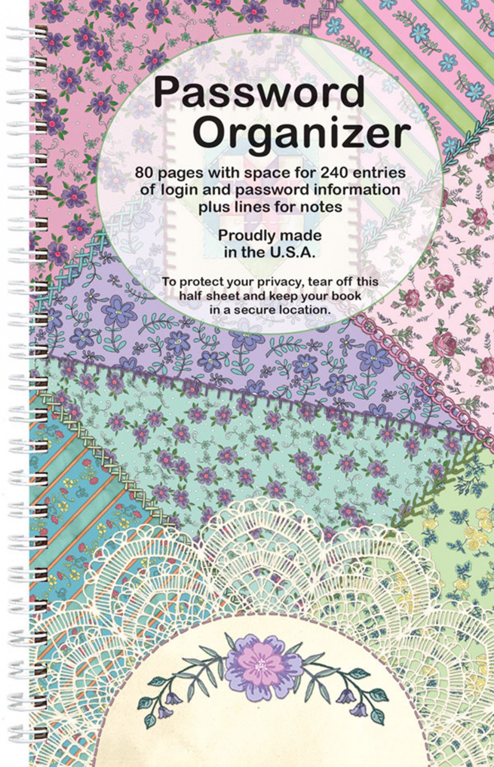 Password Book - Crazy Quilt