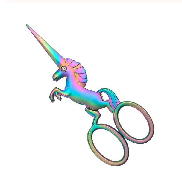 Embroidery Scissors - Rainbow Horse