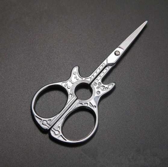 Embroidery Scissors - Silver Guitar