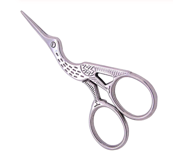 Embroidery Scissors - Silver Storks