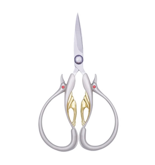 Embroidery Scissors - Vintage Silver With Gold
