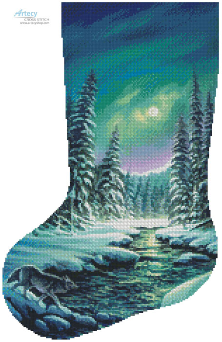 A Quiet Stroll Stocking (Left)