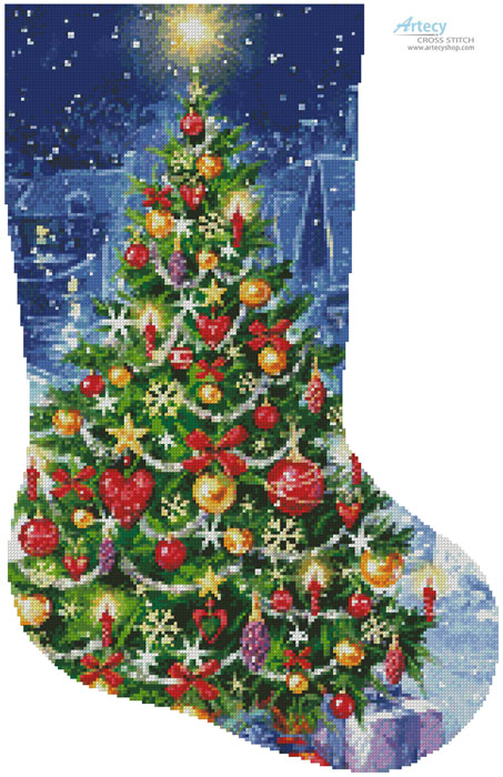 Christmas Tree Stocking (Right)