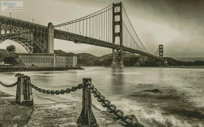 Golden Gate - Sepia (Large)
