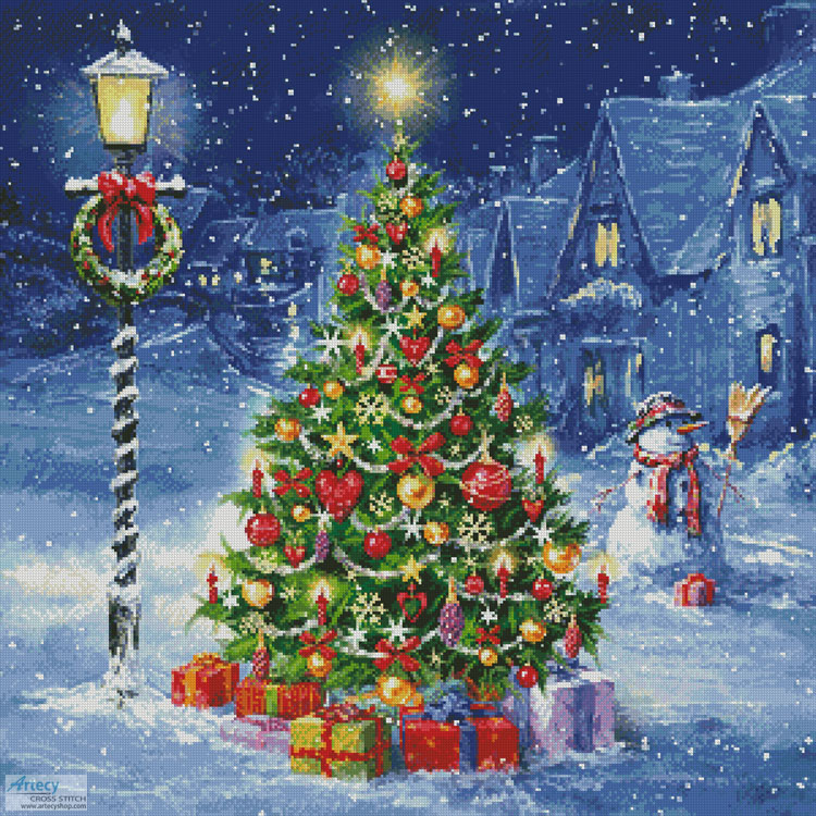 (image for) Snowman and Christmas Tree