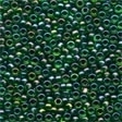 00332 Emerald Rainbow Glass Seed Beads