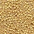 03557 Satin Old Gold Antique Glass Beads