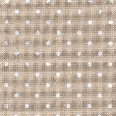 32 Count Light Taupe with White Points Lugana