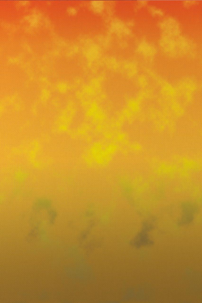 African Sunset Patterned Cross Stitch Fabric