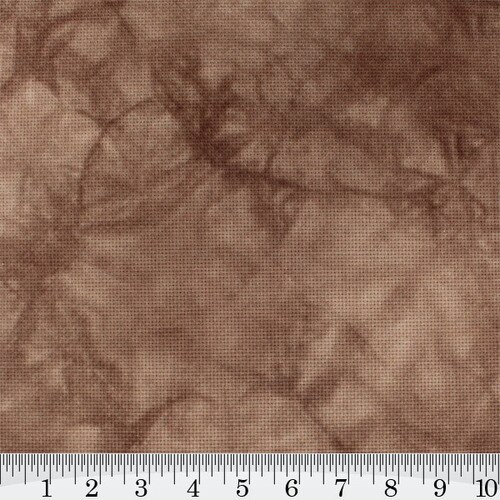 Brown - Hand Dyed Cross Stitch Fabric - Fabric Flair