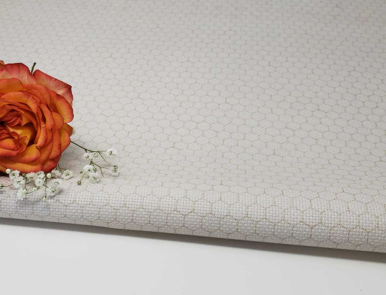 Berkshire Hive Patterned Cross Stitch Fabric