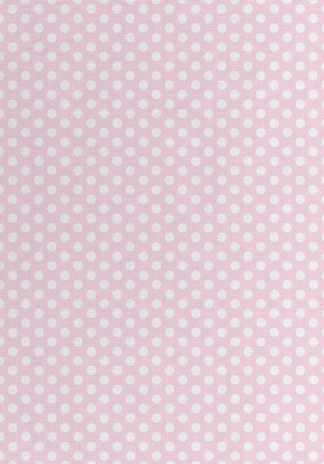 (image for) White Polka Dots on Barely Pink Patterned Cross Stitch Fabric