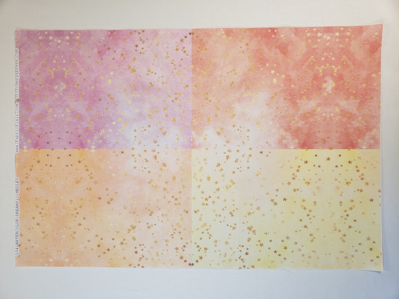 Watercolor Dreams 2 Medley Patterned Cross Stitch Fabric