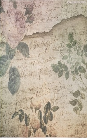(image for) Love Notes And Roses Patterned Cross Stitch Fabric