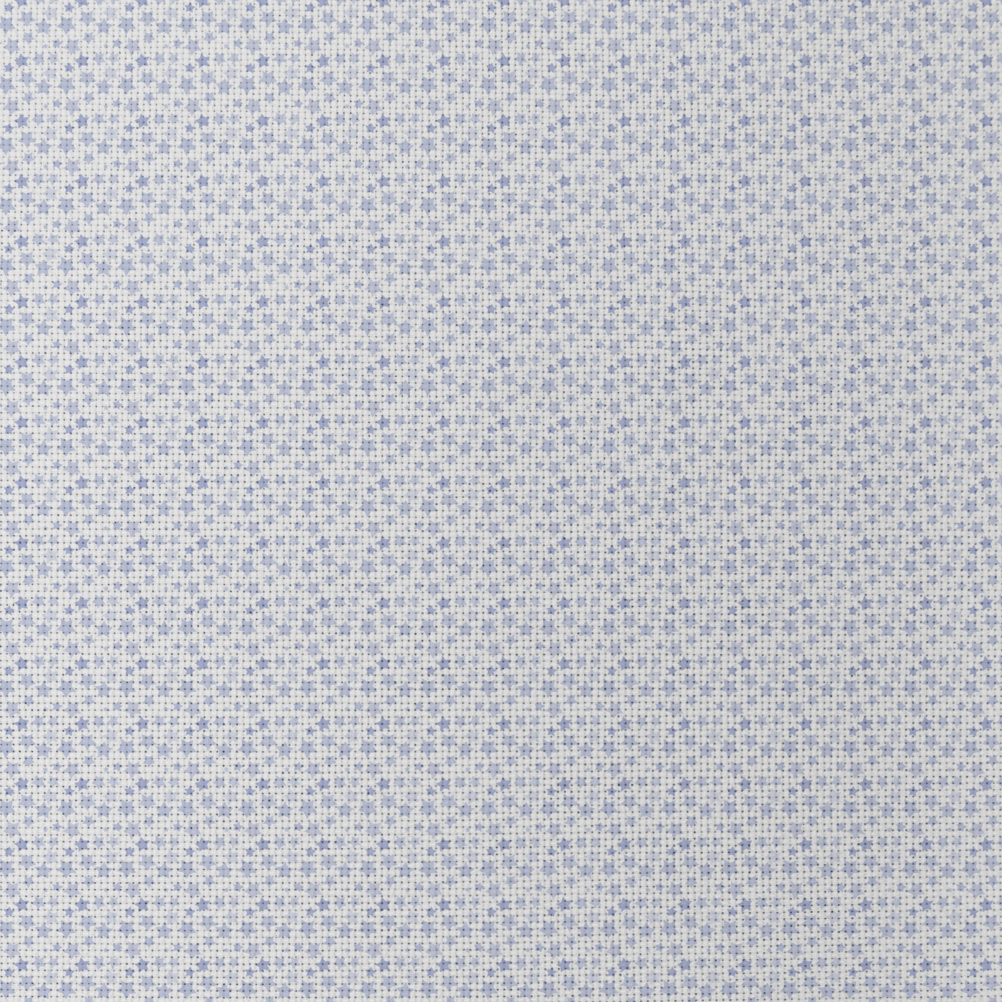 Blue Stars Patterned Cross Stitch Fabric
