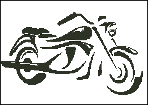 Motorcycle Silhouette Motorcycle Silhouette Ss0068 8 00 Usd Charting Creations Unique Counted Cross Stitch Patterns And Kits