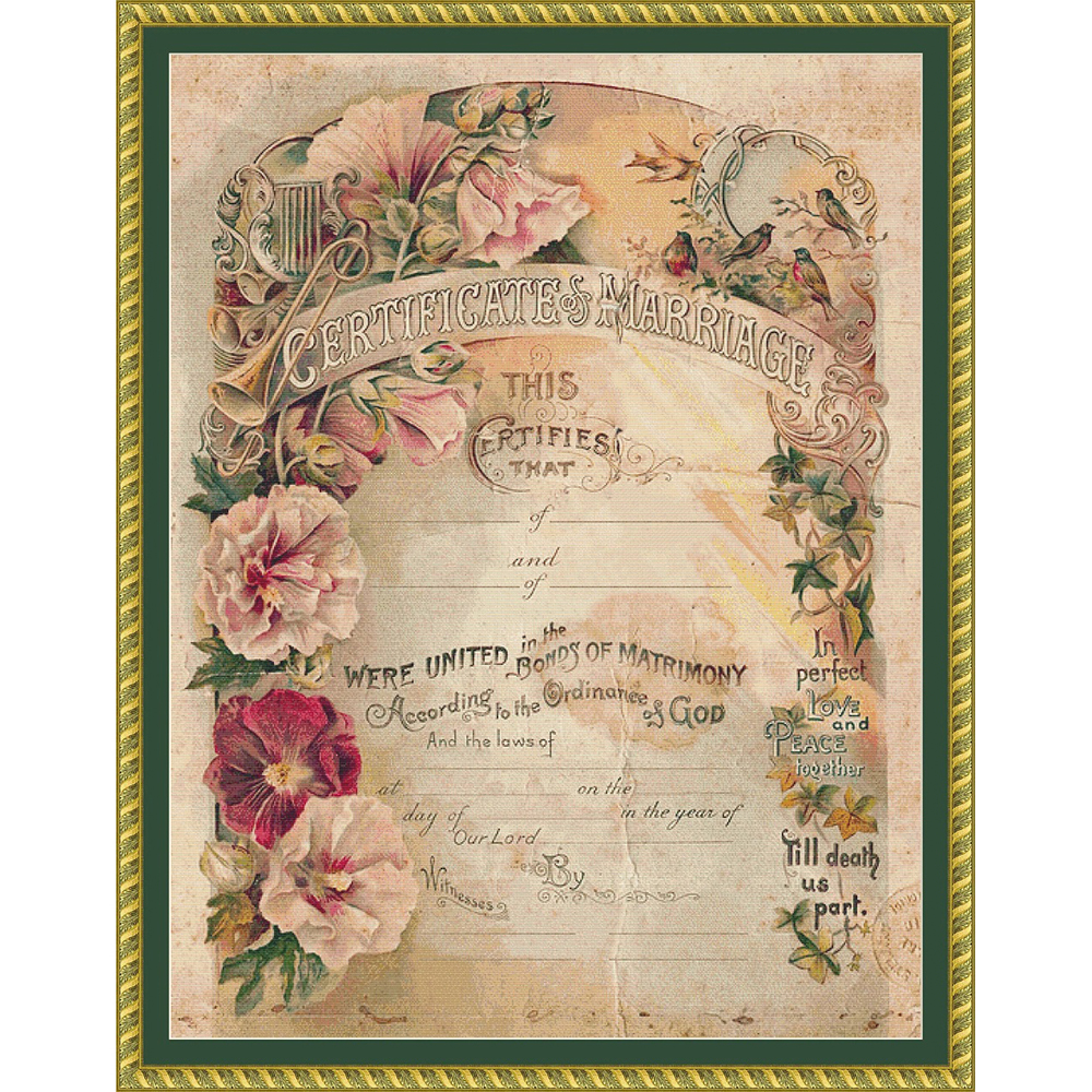 (image for) Victorian Marriage Certificate