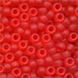 16617 Frosted Red Red Size 6 Beads