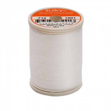 Sulky Cotton Solids - Bright White 330 yards