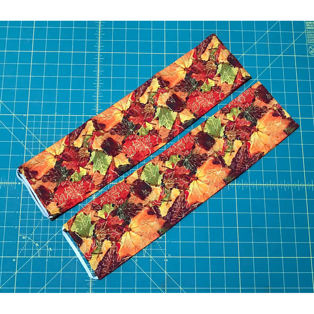 36" Scroll Rod Covers - Autumn Leaves